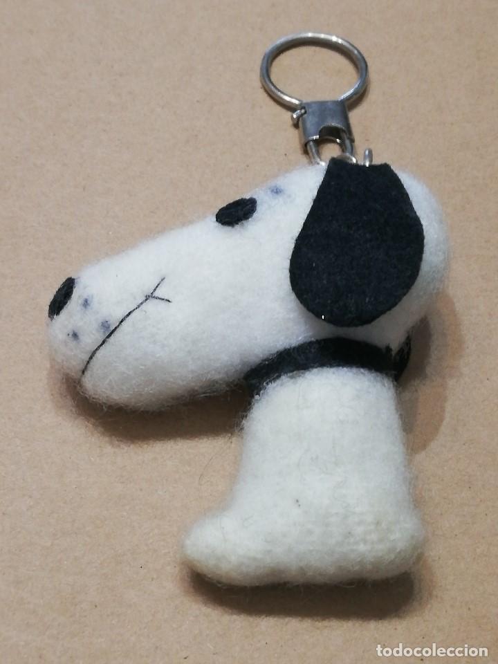 Coleccionismo de llaveros: LLAVERO VINTAGE EN TELA: cabeza snoopy &middot; peso: 15 gramos.