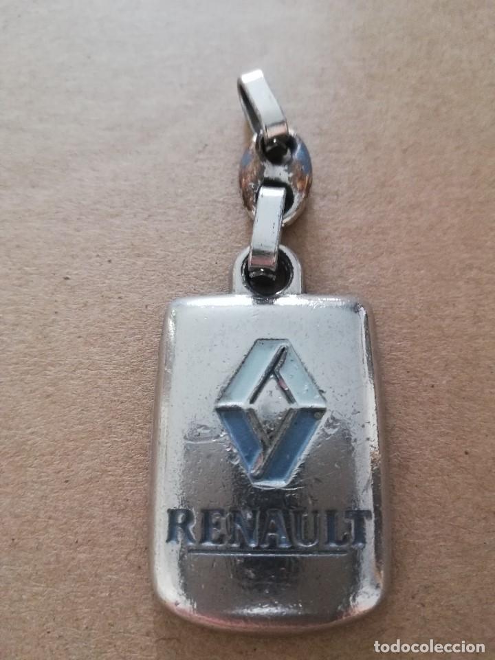 Coleccionismo de llaveros: PARTE DE LLAVERO MET&Aacute;LICO Y PLASTICO &middot; Logotipo Renault (CONCESIONARIO YAWARA EN BARCELONA)