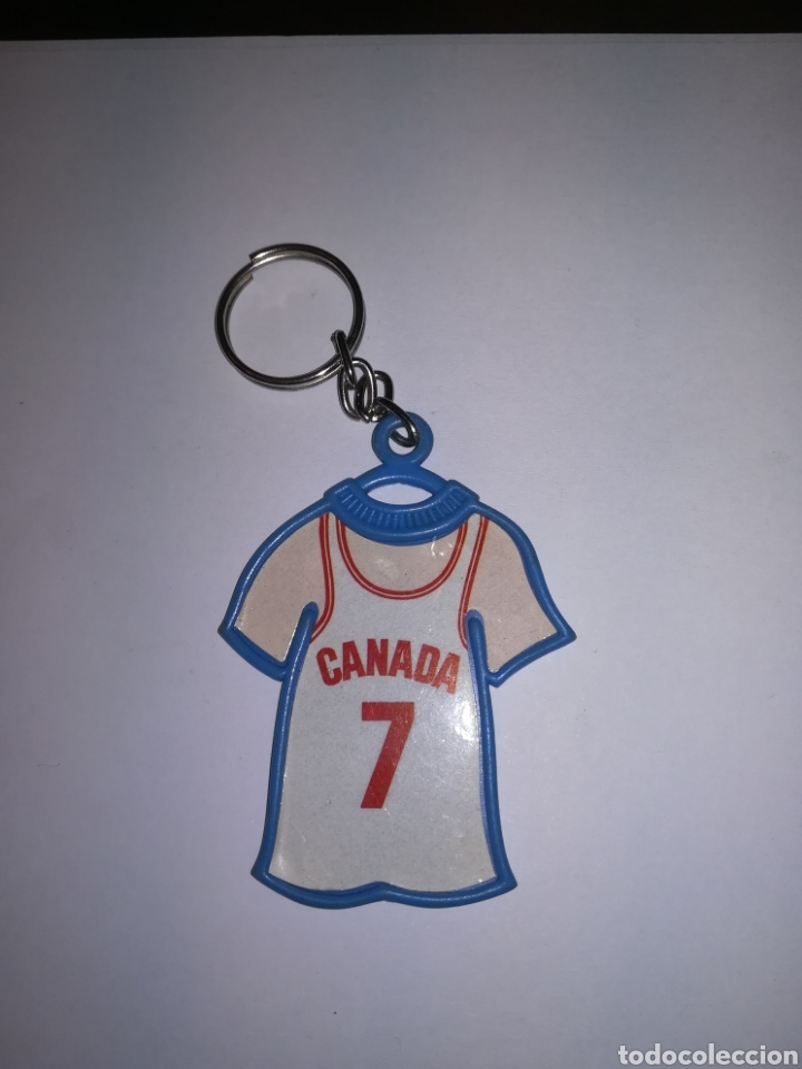 Coleccionismo de llaveros: LLAVERO PROMOCIONAL DE DANONE MUNDIAL DE BASKET DE ESPA&Ntilde;A 1986 CANADA PREMIUM