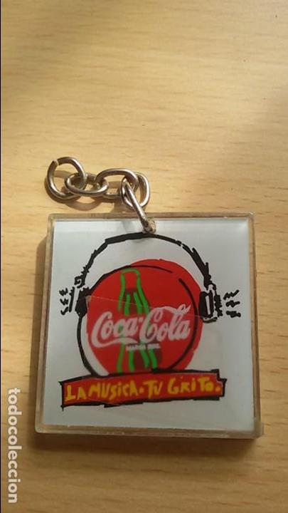 Coleccionismo de llaveros: LLAVERO COCA COLA LA M&Uacute;SICA TU GRITO