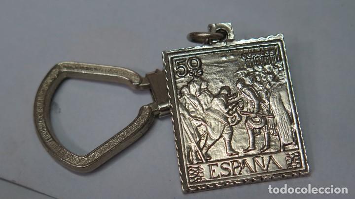Colecionismo de porta-chaves: LLAVEROS SELLO CORREOS 50CTS. RENDICION BREDA. FABRICA DE TERRAZOS LUDIVALI. VILLASECA TOLEDO