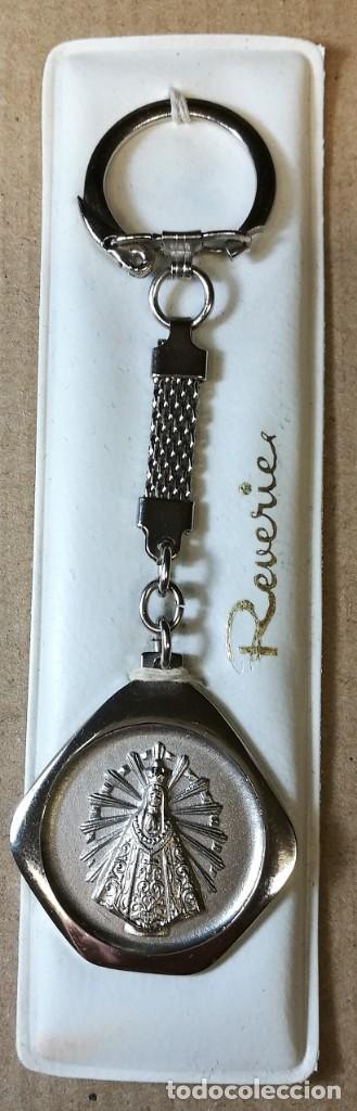 Coleccionismo de llaveros: LLAVERO VINTAGE MET&Aacute;LICO EN RELIEVE &middot; VIRGEN DEL PILAR ZARAGOZA MATERIAL INOXIDABLE