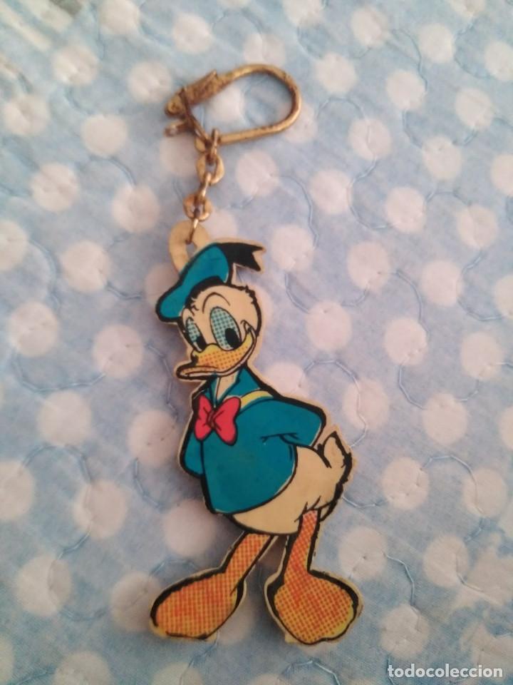 Coleccionismo de llaveros: antiguo llavero pato donald la vaca que rie