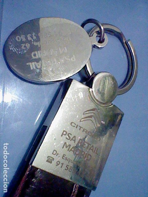 Coleccionismo de llaveros: CITROEN PSA RETAIL MADRID DOCTOR ESQUERDO METAL PIEL