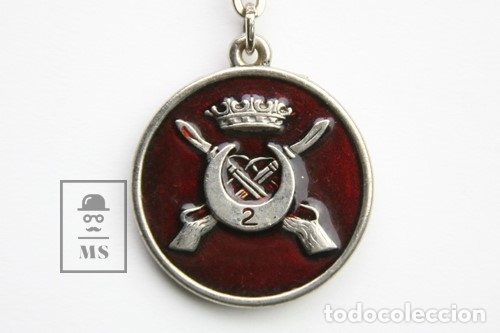 Coleccionismo de llaveros: Llavero Publicitario De Metal Esmaltado Militar - Fuerzas Regulares Ind&iacute;genas 2 / Escudo Melilla