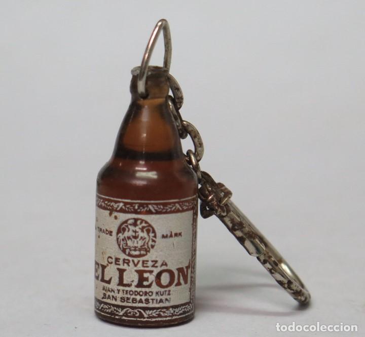 Collectionnisme de portes-cl&eacute;s: LLAVERO CERVEZA EL LEON. SAN SEBASTIAN