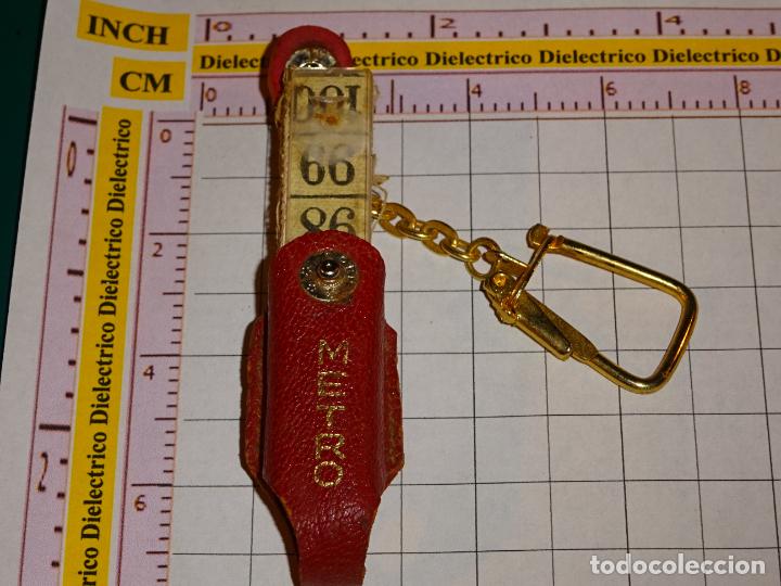 Coleccionismo de llaveros: LLAVERO METRO DE SASTRE CON FUNDA - Foto 1