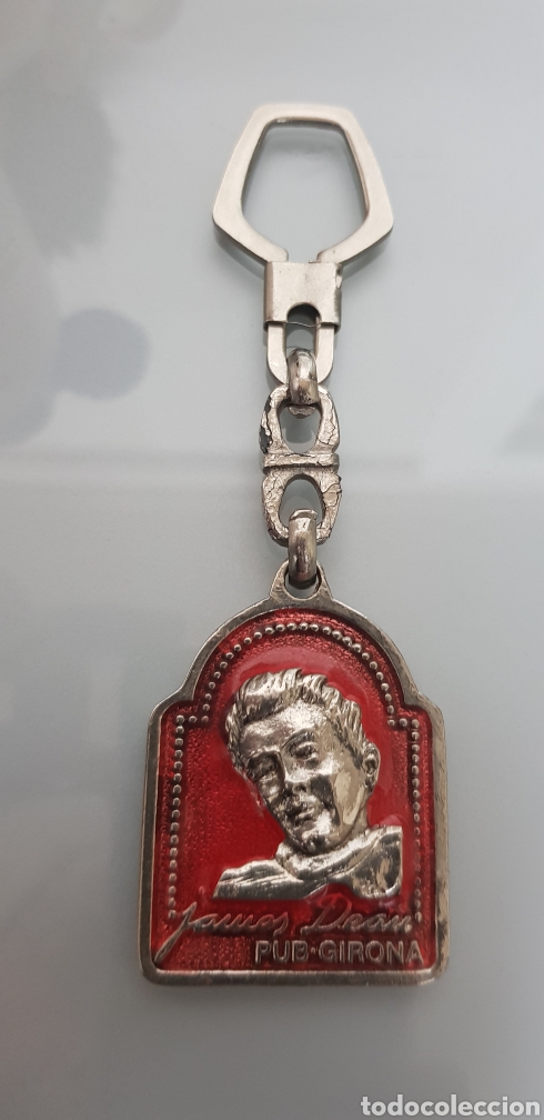 Coleccionismo de llaveros: ANTIGUO LLAVERO JAMES DEAN METAL