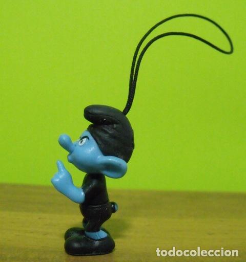 Coleccionismo de llaveros: Llavero Cuelgamovil Figura Goma PVC Pitufo - The Smurfs