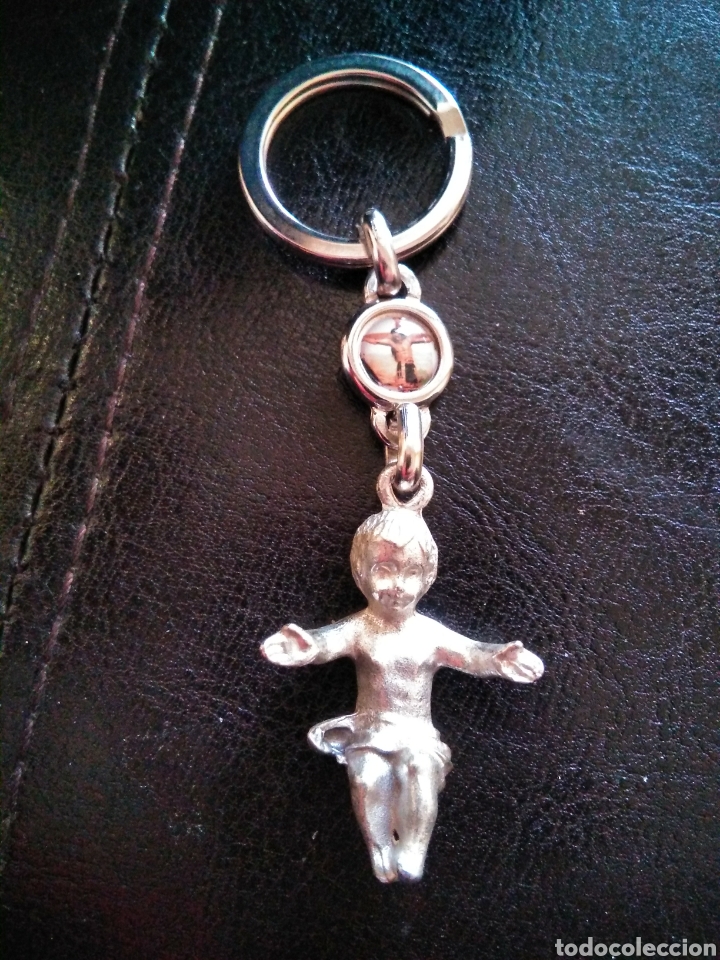 Coleccionismo de llaveros: Llavero ni&ntilde;o Jesus con peque&ntilde;a foto cristo