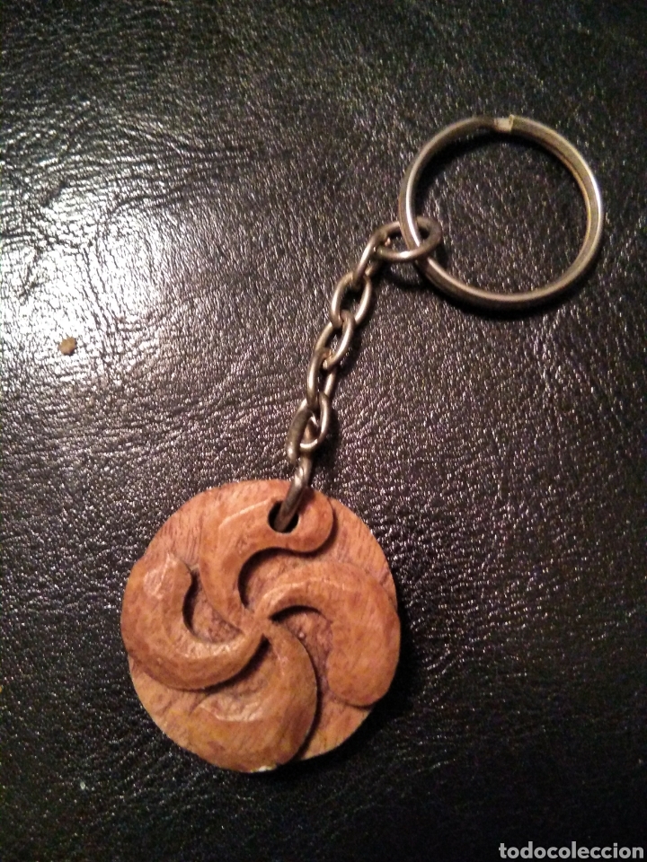 Collection of Keychains: Llavero lamburu cruz Euskadi