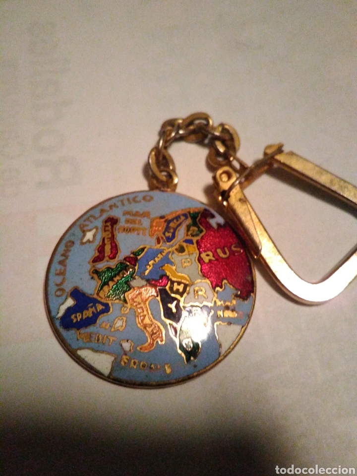 Collection of Keychains: Llavero antiguo Europa Europe Esmaltado