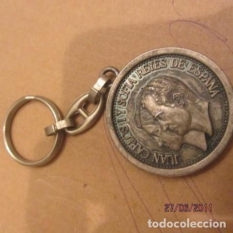 Sammlung von Schl&uuml;sselanh&auml;ngern: LLAVERO DE LOS REYES EMERITOS  DE ESPA&Ntilde;A