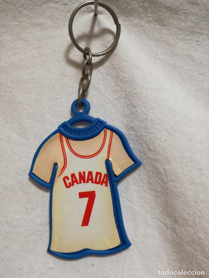 Coleccionismo de llaveros: LLAVERO DE PLASTICO - PUBLICIDAD DANONE - MUNDOBASKET ESPA&Ntilde;A 86 - N&ordm; 7 CANADA (DEPORTES)