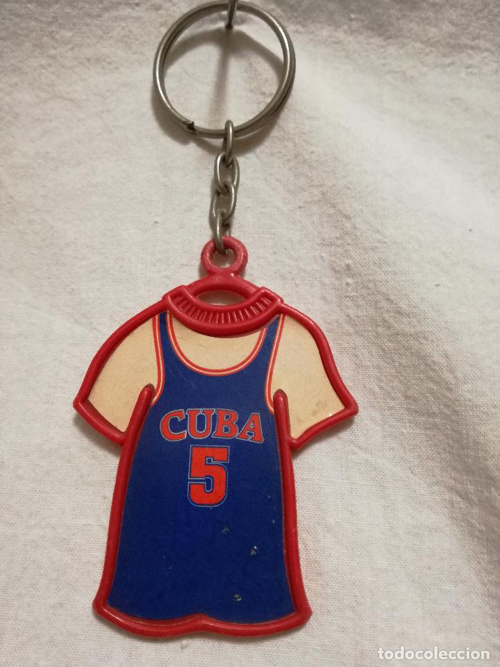 Coleccionismo de llaveros: LLAVERO DE PLASTICO - PUBLICIDAD DANONE - MUNDOBASKET ESPA&Ntilde;A 86 - N&ordm; 5 CUBA (DEPORTES)