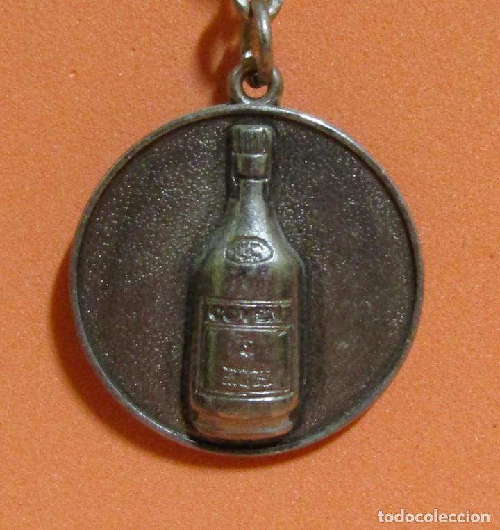 Coleccionismo de llaveros: LLAVERO BRANDY NOBLE COVEN BOTELLA EN RELIEVE - VER DOS CARAS - A&Ntilde;OS 70 / 80
