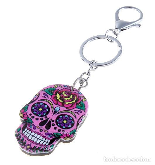 Coleccionismo de llaveros: Llavero CALAVERA KATRINA (rosa) - Foto 1