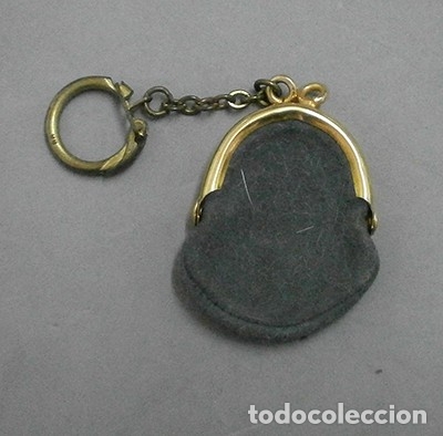 Coleccionismo de llaveros: LLAVERO DE METAL Y CUERO CON MONEDERO DE SE&Ntilde;ORA - LLAV-8813 - B-170