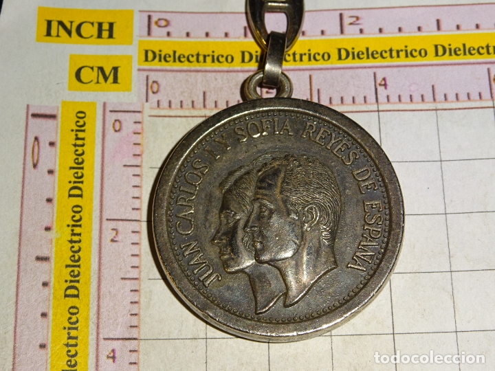 Collection of Keychains: LLAVERO DE LA CASA REAL DE ESPA&Ntilde;A. JUAN CARLOS I Y SOF&Iacute;A REYES