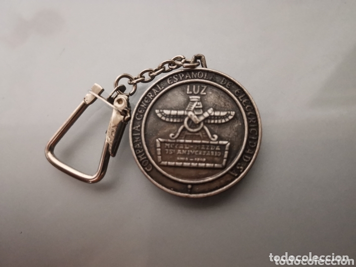 Coleccionismo de llaveros: ANTIGUO LLAVERO COMPA&Ntilde;&Iacute;A GENERAL ESPA&Ntilde;OLA DE ELECTRICIDAD 75' ANIV. 1894-1969