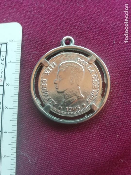 Coleccionismo de llaveros: 2 pesetas de 1905. Reproducci&oacute;n
