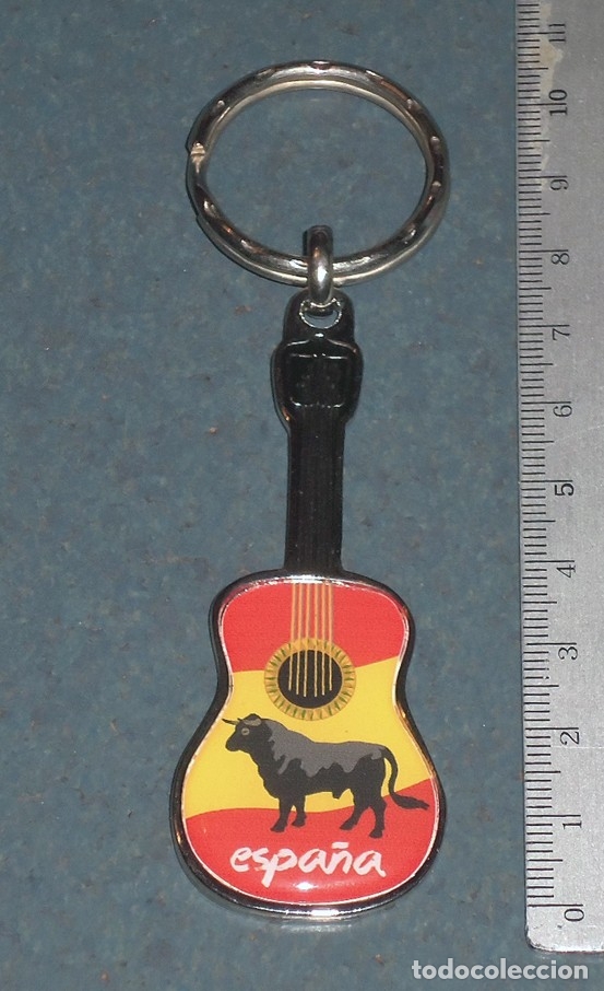 Coleccionismo de llaveros: Llavero GUITARRA y TORO Souvenir Espa&ntilde;a - &iexcl;NUEVO!