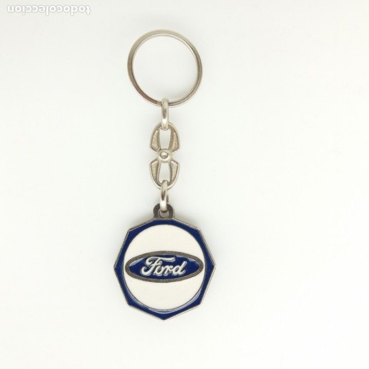 Coleccionismo de llaveros: Llavero octogonal esmaltado FORD - Foto 1