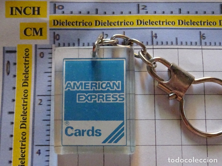 Collection of Keychains: LLAVERO DE BANCOS ASEGURADORAS. AMERICAN EXPRESS CARDS