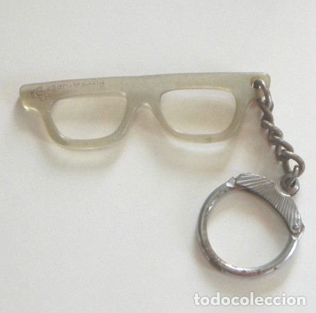 Collezionismo di Portachiavi: ANTIGUO LLAVERO - GAFAS - CREO QUE ES PUBLICIDAD DE UNA &Oacute;PTICA