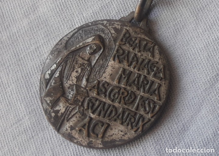 Coleccionismo de llaveros: Medalla de la BEATA RAPHAELA MAR&Iacute;A, grabada a dos caras. - Foto 1