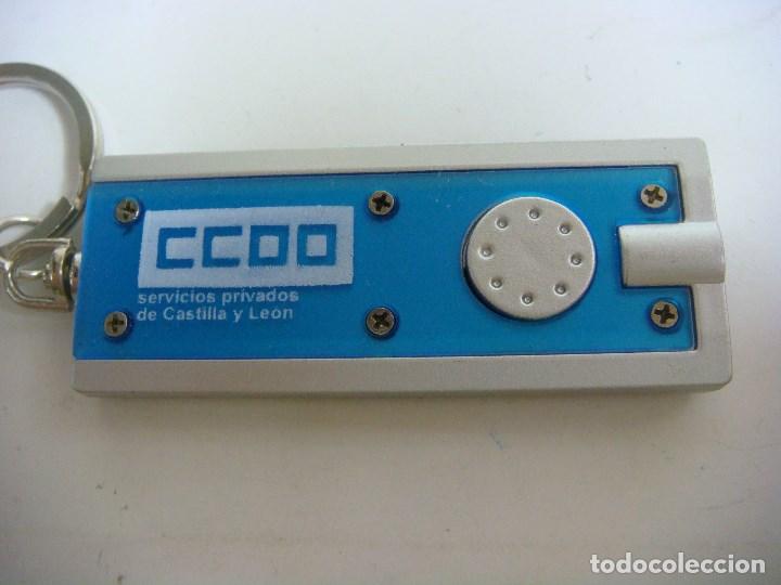 Coleccionismo de llaveros: LLAVERO CC.OO SERVICIOS PRIVADOS DE CASTILLA Y LEON