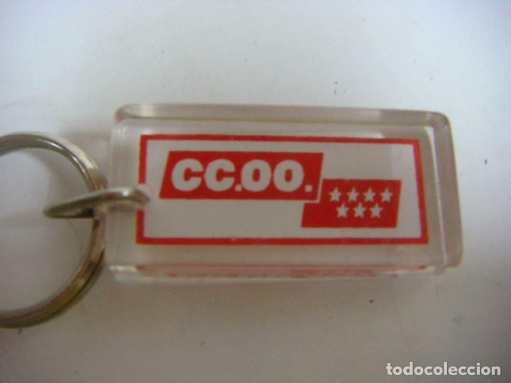 Coleccionismo de llaveros: LLAVERO CC.OO DE METALCRILATO