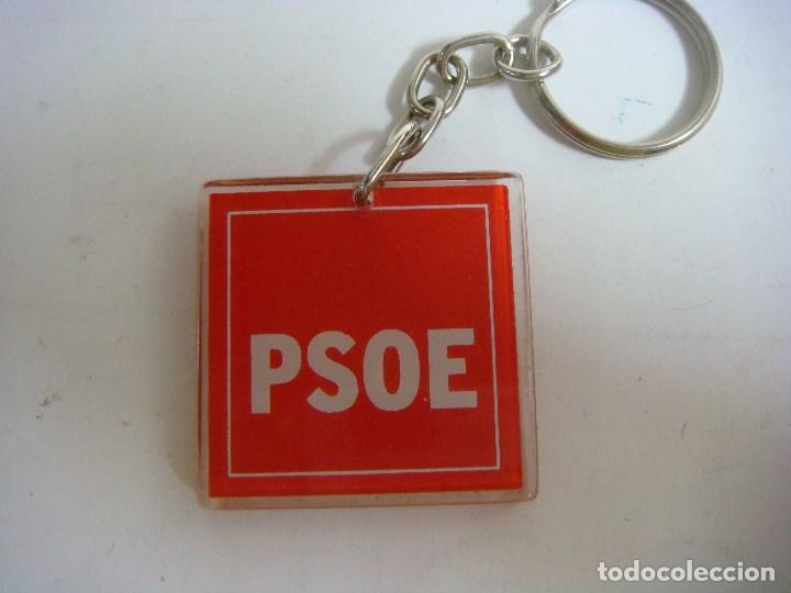 Coleccionismo de llaveros: LLAVERO DE PSOE DE METALCRILATO