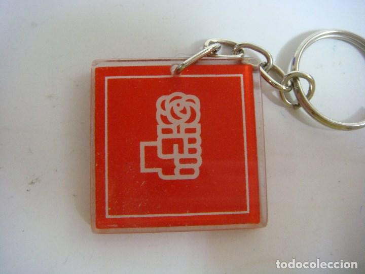 Collection of Keychains: LLAVERO DE PSOE DE METALCRILATO