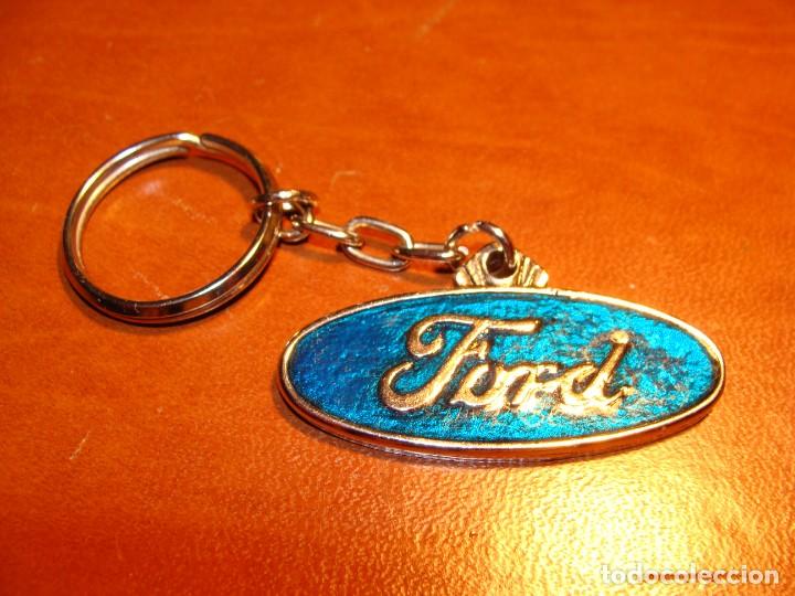 Collezionismo di Portachiavi: ANTIGUO LLAVERO DE COLECCION DE FORD ESMALTADO COCHE AUTOMOVIL A&Ntilde;OS 80