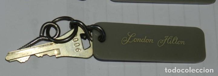 Colecionismo de porta-chaves: ANTIGUO LLAVERO DEL HOTEL LONDON HILTON, INGLATERRA, TAL COMO SE VE EN LAS FOTOGRAFIAS PUESTAS.