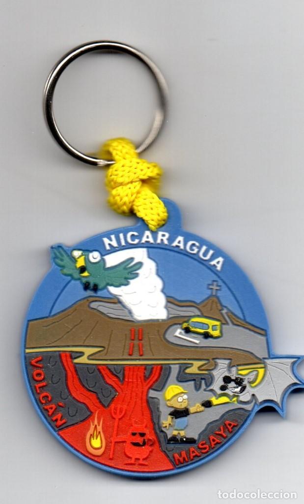 Collezionismo di Portachiavi: Llavero Nicaragua. Volc&aacute;n Masaya. Nicaragua infinita. Material: pl&aacute;stico.