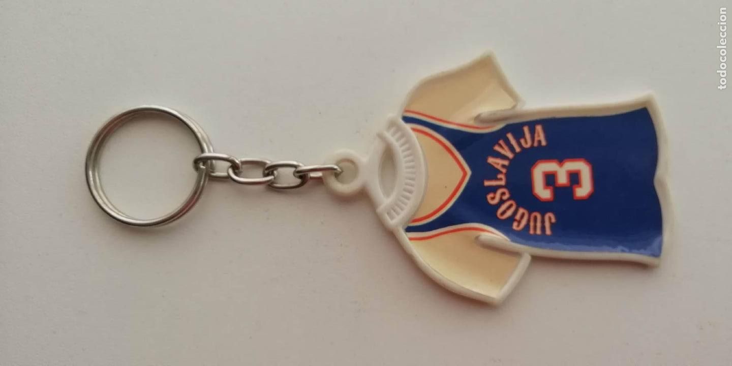 Coleccionismo de llaveros: Llavero Mundobasket Espa&ntilde;a 86, Danone, 3 Yugoslavia Jugoslavija