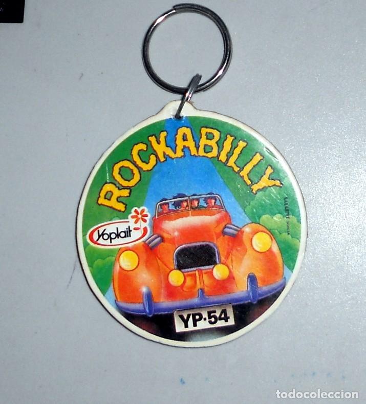 Coleccionismo de llaveros: LLAVERO ANTIGUO - YOPLAIT - ROCKABILLY - Llavero de madera - VINTAGE