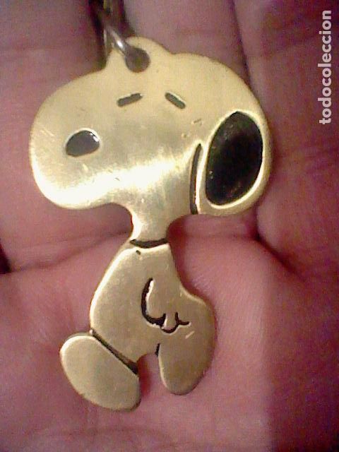Coleccionismo de llaveros: SNOOPY LLAVERO METAL DORADO 5 CMS ALTO