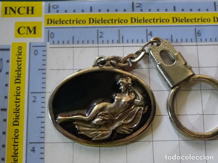 Sammlung von Schl&uuml;sselanh&auml;ngern: LLAVERO DE INDUSTRIAS. INDUSTRIAL RECENSE PUENTENUEVO LUGO. MUJER DESNUDA MAJA
