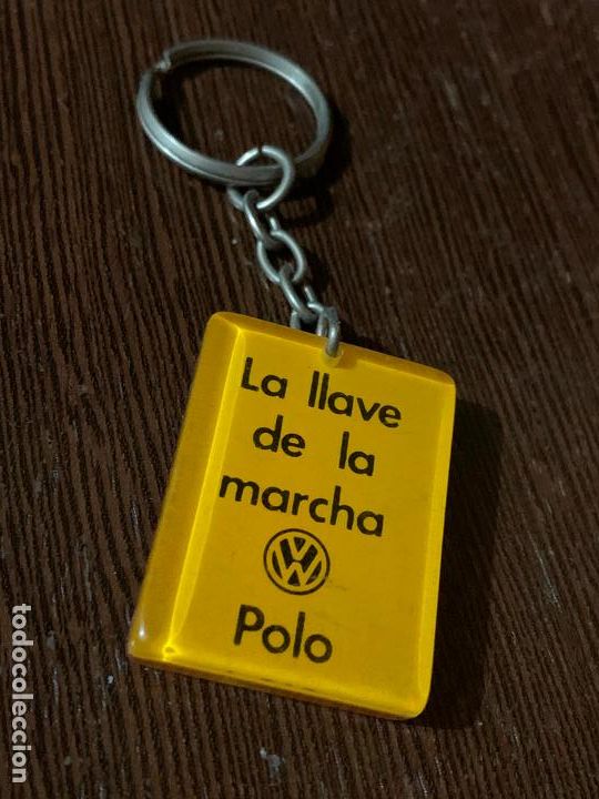 Coleccionismo de llaveros: Antiguo llavero VOLKSWAGEN POLO