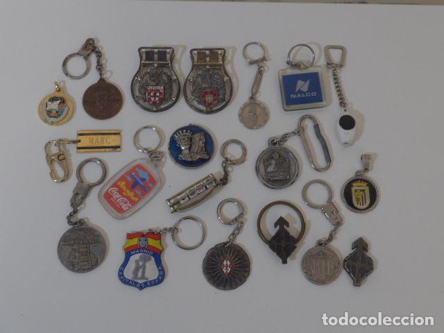 Coleccionismo de llaveros: Lote 19 antiguo llavero, variedad, publicidad, salidos de zona catalunya.