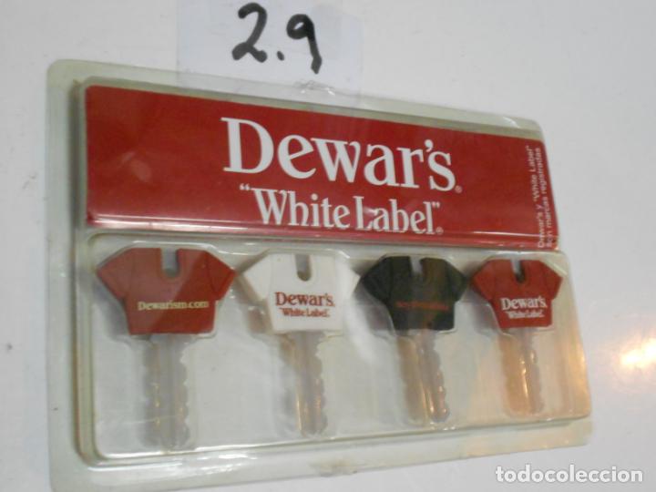 Collectionnisme de portes-cl&eacute;s: ANTIGUO LOTE DE FUNDAS PARA LLAVES PUBLICIDAD DEWAR&acute;S