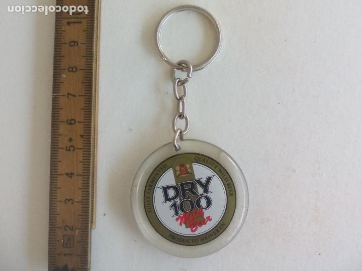 Coleccionismo de llaveros: LLAVERO DRY 100 MILD BEER. CERVEZ, PRODUCTO HEINEKEN