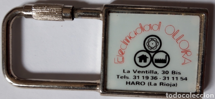 Collection of Keychains: LLAVERO ELECTRICIDAD OLLORA HARO LA RIOJA