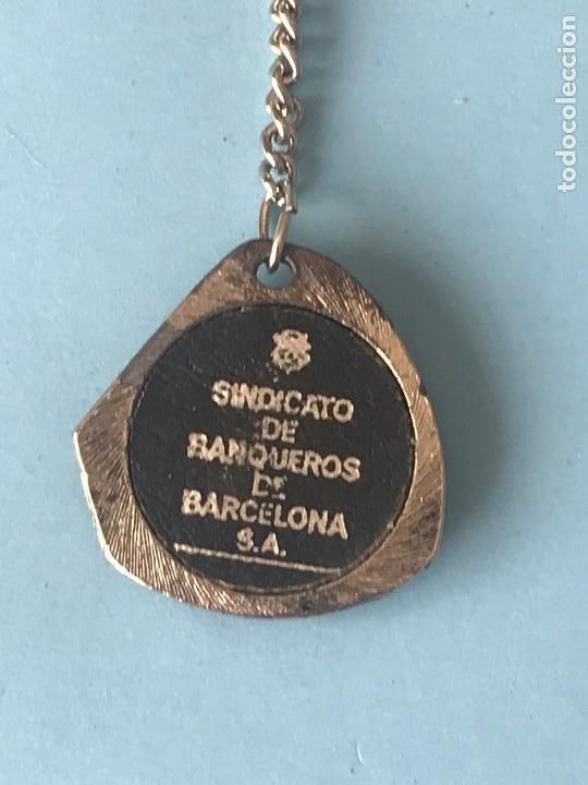 Sammlung von Schl&uuml;sselanh&auml;ngern: BANCO SINDICATO DE BANQUEROS DE BARCELONA SA - LLAVERO ANTIGUO - BANCOS CAJAS DE AHORROS
