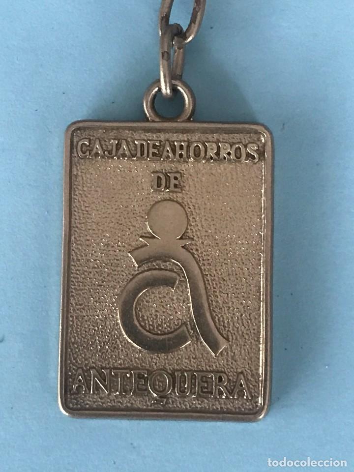 Collezionismo di Portachiavi: CAJA DE AHORROS DE ANTEQUERA - LLAVERO ANTIGUO - BANCOS CAJAS DE AHORROS