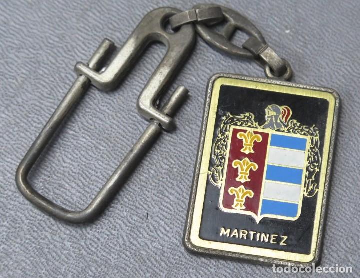 Sammlung von Schl&uuml;sselanh&auml;ngern: LLAVERO ESCUDO APELLIDO MARTINEZ