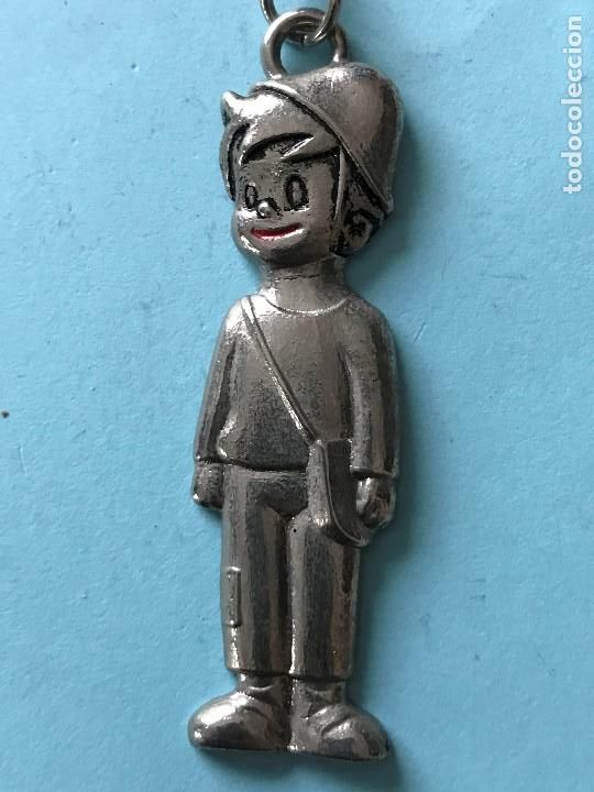 Coleccionismo de llaveros: PEDRO DE HEIDI DIBUJOS ANIMACION FIGURA METAL - LLAVERO ANTIGUO